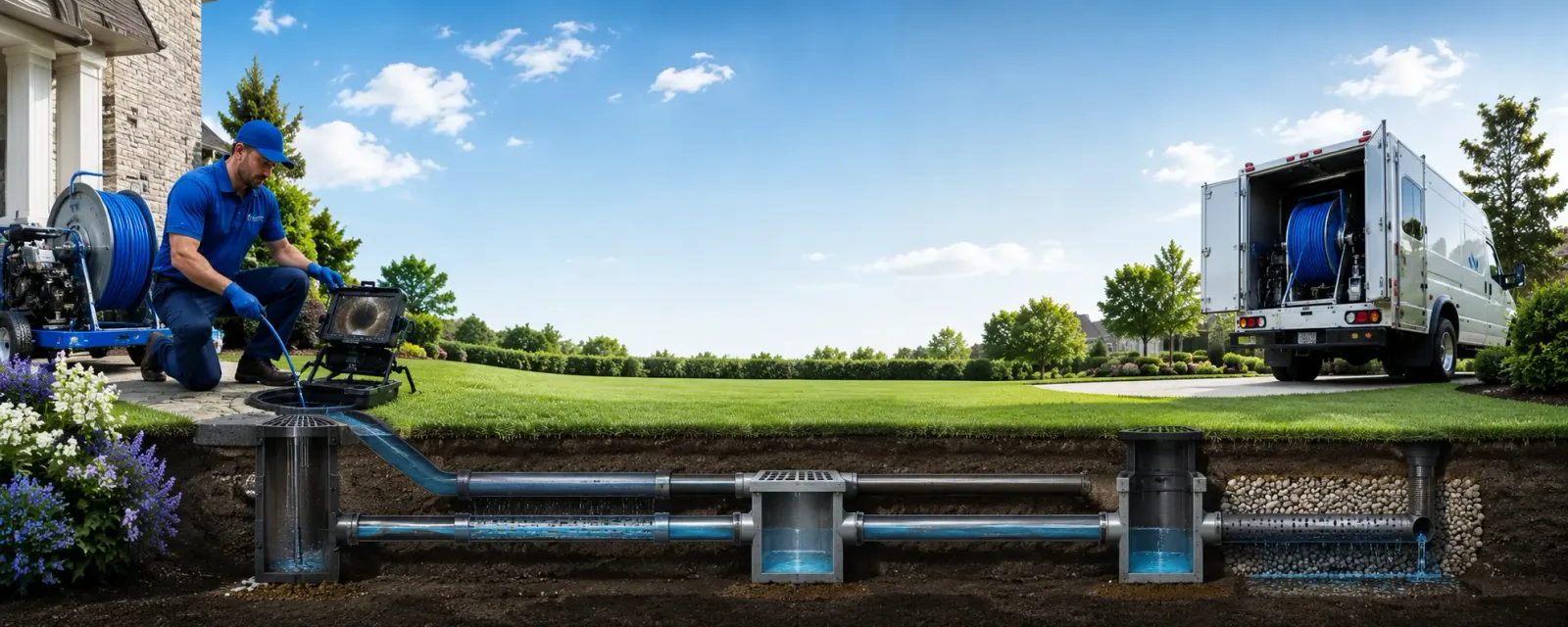 Outdoor drain cleaning information for Stafford Springs, CT